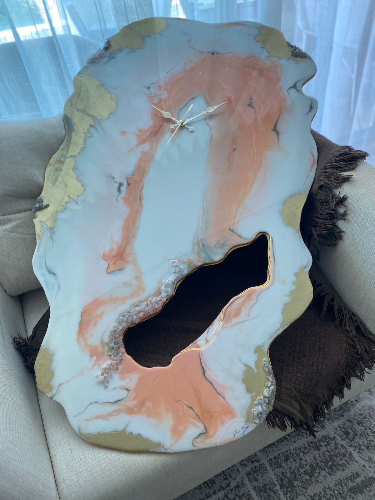 RELÓGIO ORGÃNICO PASSAGEM 80X50CM