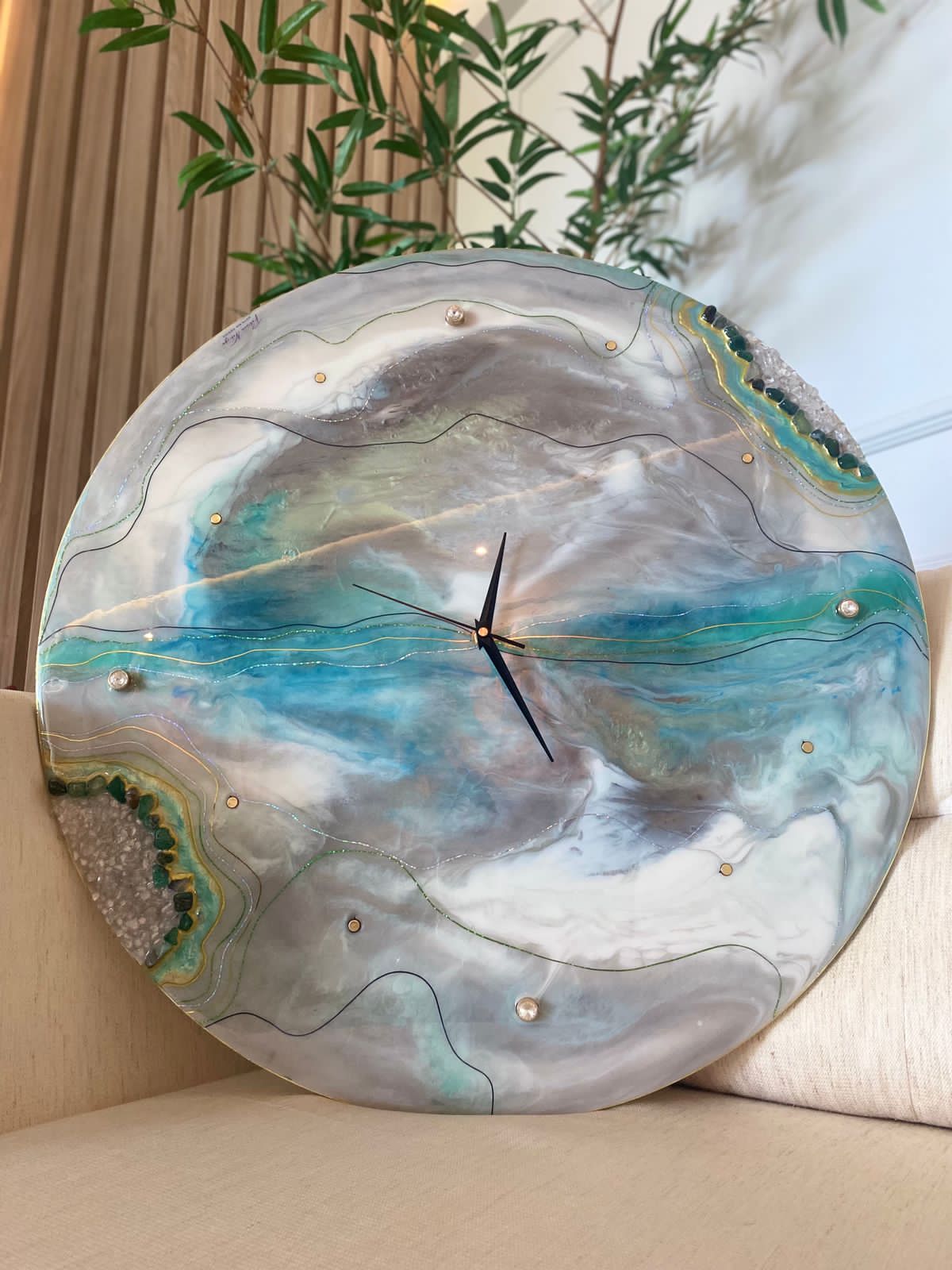 RELÓGIO VERDE AURA 60CM